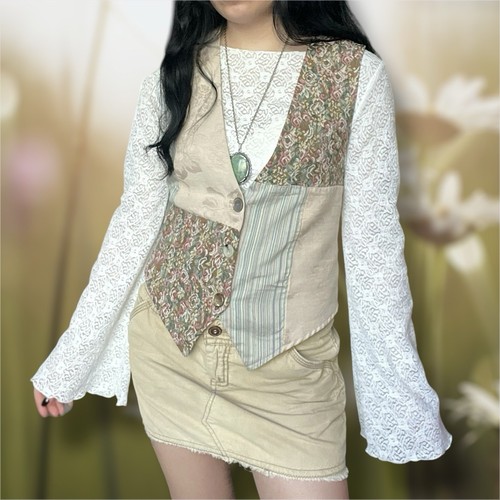 👢🥀 Minifalda vintage de pana tostada American Eagle años 2000 talla 2 pequeña - Imagen 2 de 9