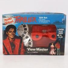 Vintage 1984 Michael Jackson Thriller View-Master Gift Set 3D Viewer Reels 2346