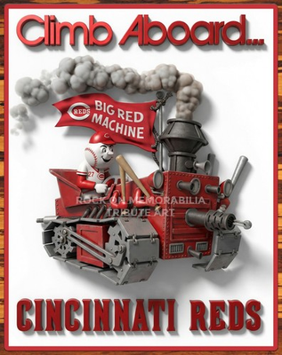 #ad #ad Cincinnati Reds – Big Red Machine – Premium Aluminum Metal Sign 11 x 14 $29.99
