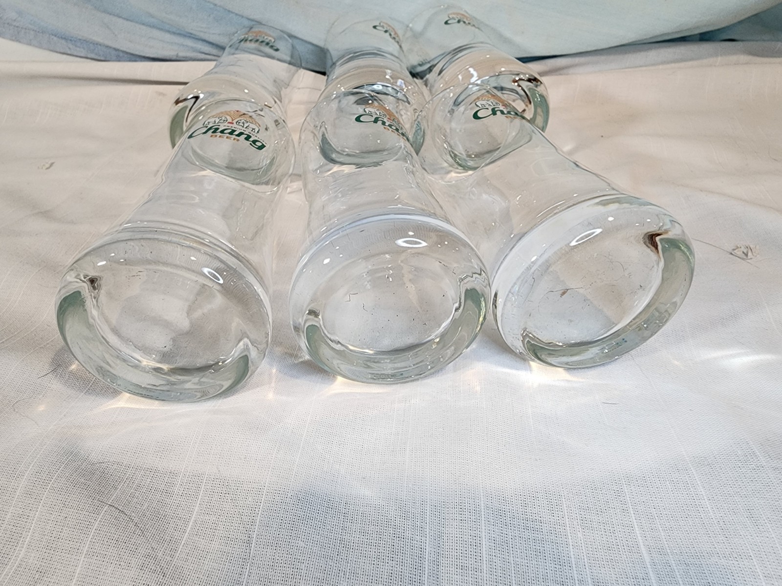 Chang Beer Half Pint Glasses, Set of 6, Nice!