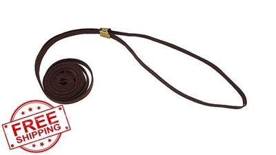 Resco Tan Show Lead 56'' 3/16'' Cordo-Hyde Brass Fastener