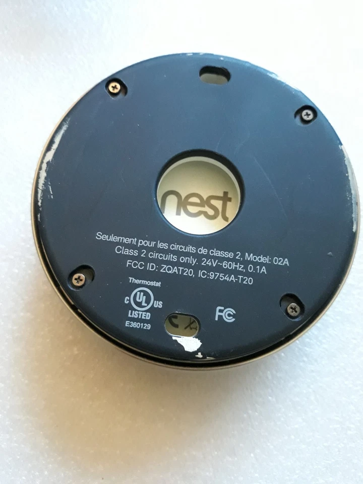 Google Nest 2nd Gen Learning Smart WiFi Thermostat 02A-UNTESTED-SOLD AS IS-- - Image 4 of 4