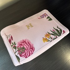 Carolina Herrera Pink Floral Cosmetic Bag Handbag Clutch Spring Design