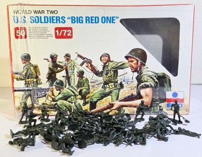 ESCI 202 US Soldiers Big Red One WWII 2 COMPLETE Sets 100 Figures/15 Poses VG