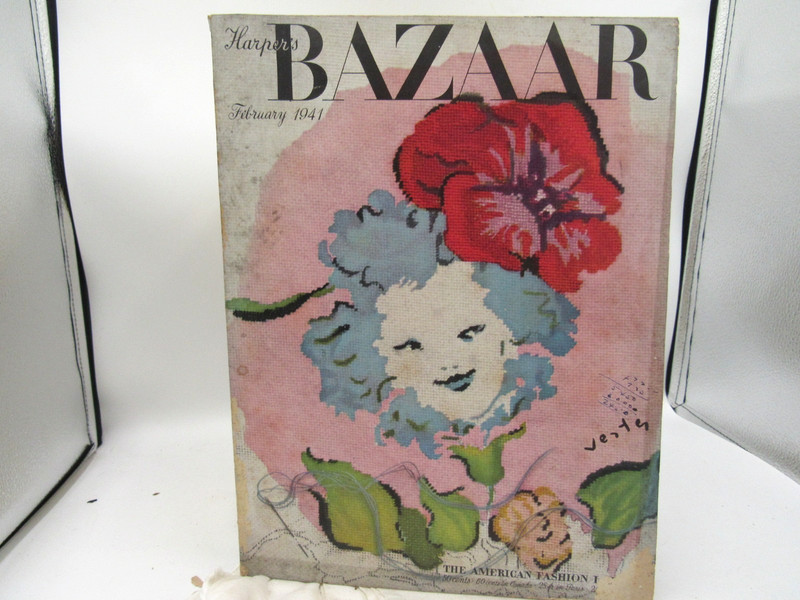 SV -February 1941 Harper's Bazaar Magazine American Fashion Label