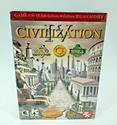 Sid Meier s Civilization IV: Game of the Year  Edition (2009 PC DVD) New/Sealed