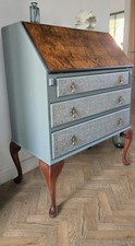 Vintage Bureau Writing Desk with Drawers