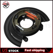 Rear Left Parking Brake Assembly W Backing Plate For 1999-2005 Ford F-250 F-350 Rear Left Parking Brake Assembly W Backing Plate For 1999-2005 Ford F-250 F-350