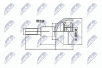 Gelenksatz Antriebswelle NTY NPZ-FT-054 FüR Fiat Journey Freemont Dodge JTD 4X4