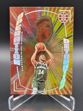 2021-22 Panini Illusions Operation Detonation Giannis Antetokounmpo 13 Red Yello