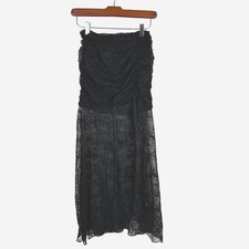 Womens Dress Sz S Lace Sheer Whimsigoth Fairy Grunge Victorian Gothic Midi Party