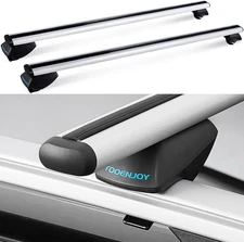 TOOENJOY-301W153 53" Luggage Carrier 165LBS Capacity Roof Rack Cross Bars Rail