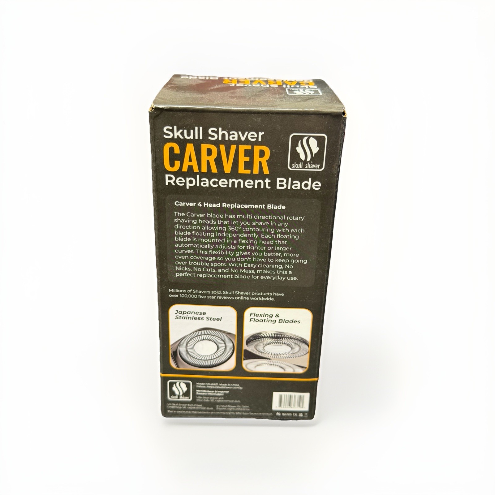 Skull Shaver Carver PRO 4 Head Premium Hypo-Allergenic Replacement - NEW SEALED