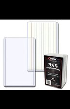 BCW 3"x5" TOPLOADERS
