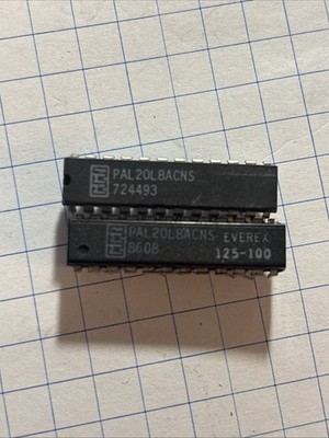 Pair MMI Monolithic PAL20L8ACNS Programmable Array Logic Vintage IC Chip @ICC