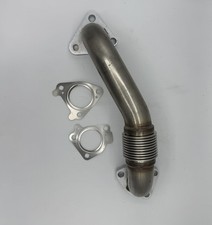 304ss Hd Driver Side Exhaust Up Pipe 2001-2016 Gmc Chevy Duramax Diesel 6.6l