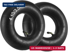 4.10/3.50-4 Tire Inner Tube Replacement with TR-87 Bent Valve Stem, 2/Pack