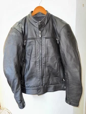 BMW MOTORRAD Motorcycle Jacket Leather Armored Pre Owned 21.5 X 24