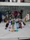 Monster High Dolls Assorted Years Lot of 15 and Accessories they all great condi