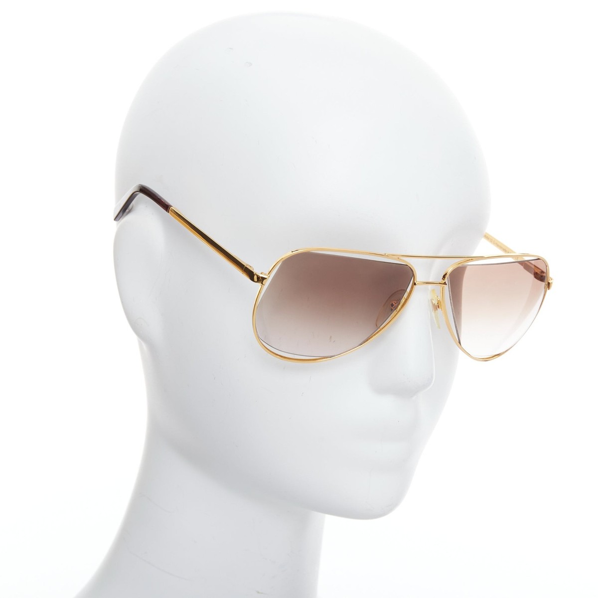 MAISON MARTIN MARGIELA MYKITA MMM02G gold cut out aviators | eBay
