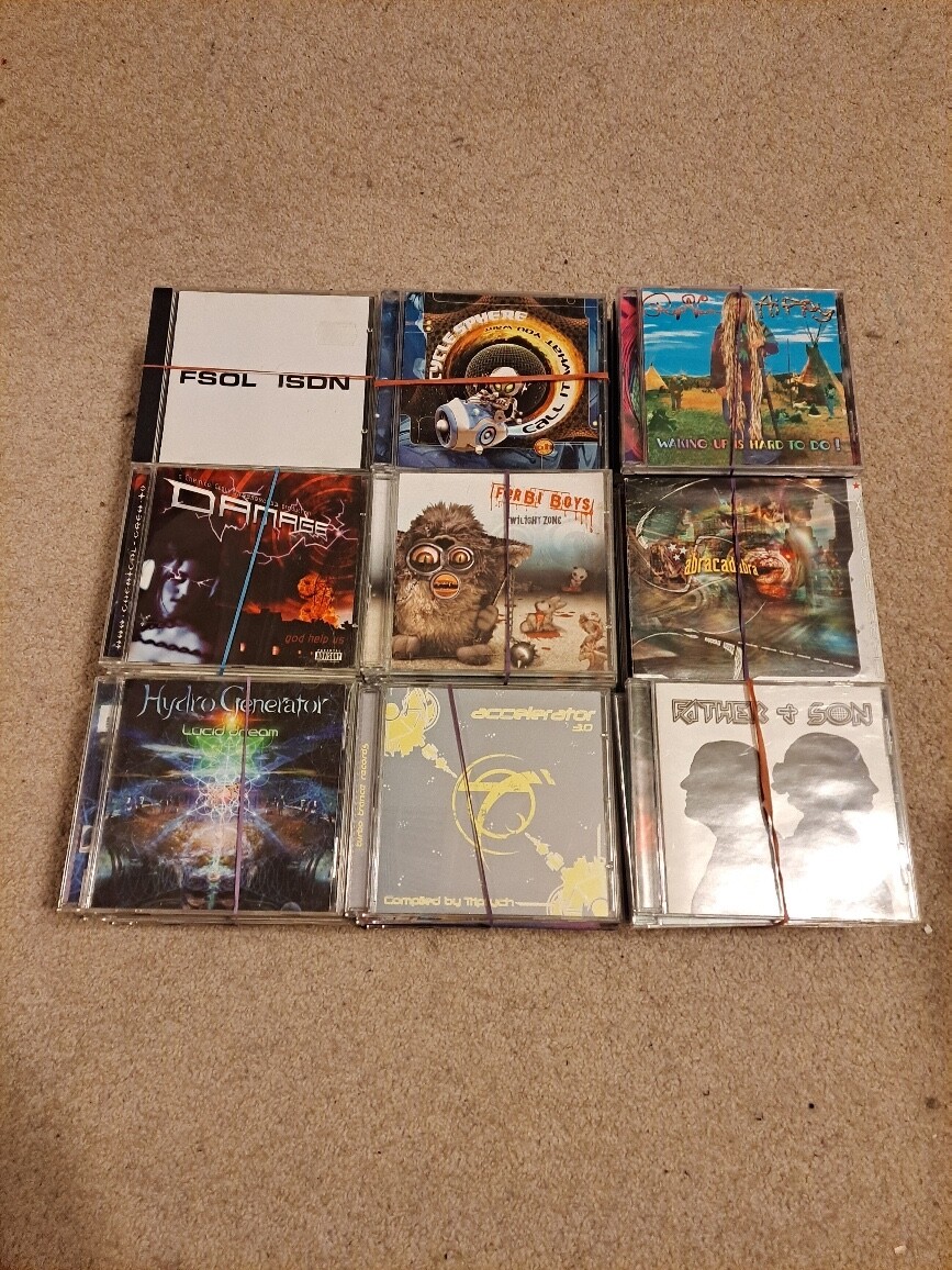 Psychedelic trance CDまとめ売り14枚 Huge Rare Lot of 290 Psy Prog Full On Psychedelic Psytrance