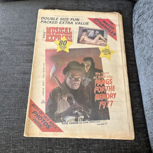 NME Magazine 24 Dec 1977 Star Wars Kraftwerk Clash Jam Dury Pistols See Contents