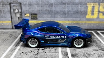 CUSTOM Blue Subaru BRZ Pandem     2025 Hot Wheels     White Real Riders     JDM