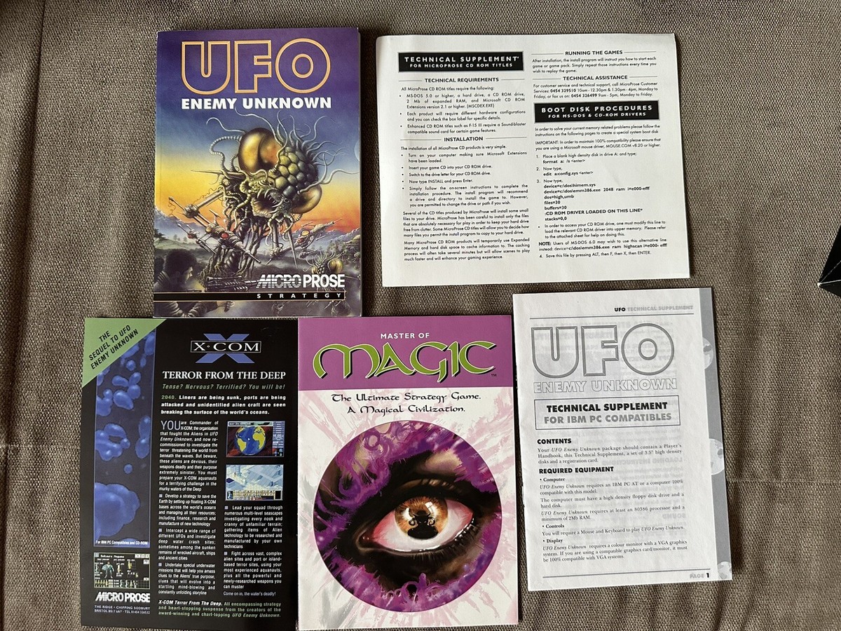 UFO Enemy Unknown – Big Box PC – MicroProse 1994 – Version Française Bon état