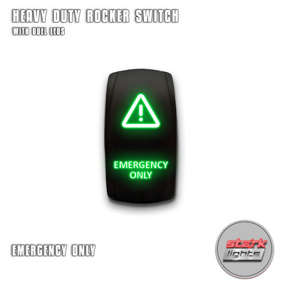 Light Up Green LED – 5-Pin, ON/OFF, 20A 12V – Laser Etched "POWER" – For Dash & Panels Rocker Switch - Foto 2