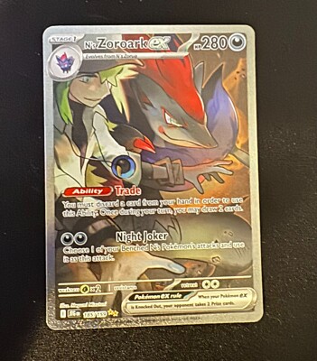 N's Zoroark Ex SIR (185/159) Pokémon Journey Together English | eBay