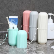 Travel Portable Toothbrush Cup Bathroom Toothpaste Holder Storage CaseOrganiser  