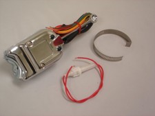 Universal Street Hot Rod Chrome Column Mount Turn Signal Switch W Hazard Knob