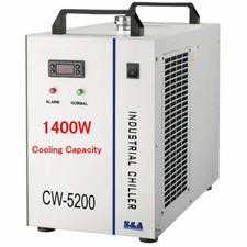 CW-5200DG 6L Industrial Water Chiller for One 130W or 150W CO2 Glass Laser Tube