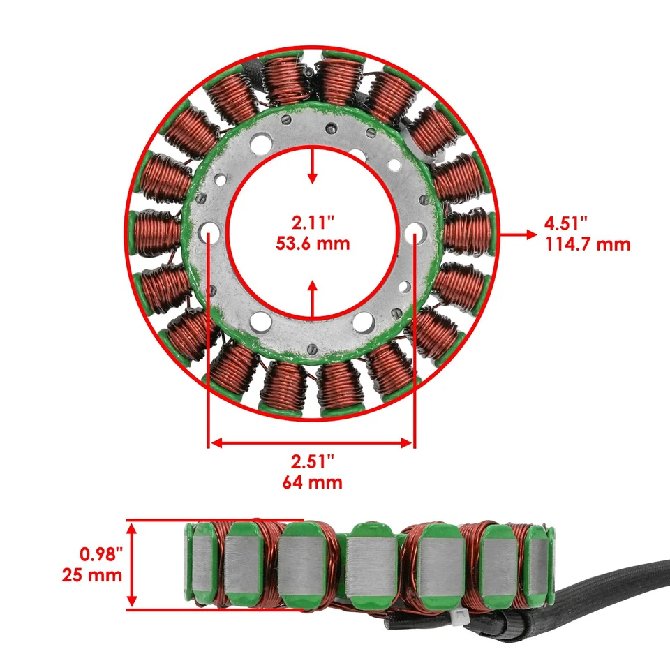Stator Regulator Gasket for Suzuki VS1400GLP VS1400 Glp Intruder 1400 1996-2004 - Image 2 of 4