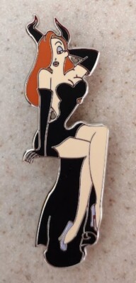 Fantasy Pin - JUMBO Disney Character Jessica Rabbit as Maleficent Sexy Pose
