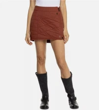 NWT Smartwool Women's Smartloft Zip Skirt  Size: Medium  Color: Pecan Brown