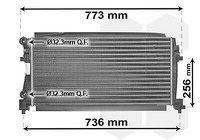 VAN Wezel 58002340 KüHler, MotorküHlung For Audi Seat Skoda VW