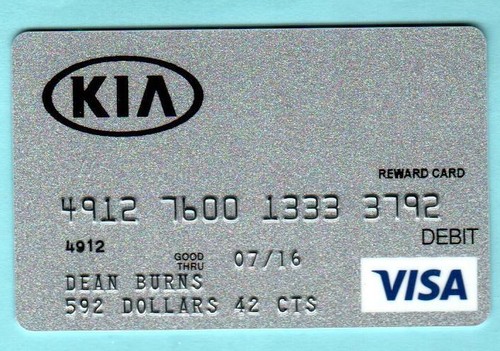 KIA Recall Rebate 2015 Gift Card 0 EBay