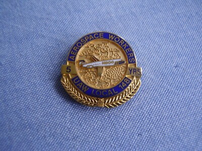 Pin Aerospace Workers 5 Jahre UAW Local 148 Mitarbeiter in d. Luft.-u Raumfahrt