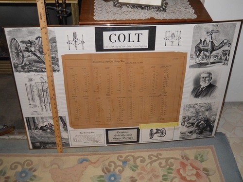 COLT GATLING GUN original sight pattern factory drawing UNIQUE | eBay