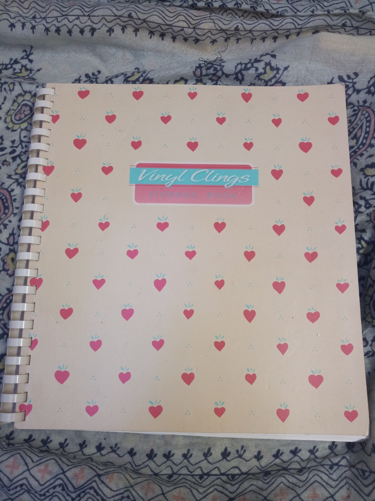 Vintage Window Vinyl Clings Storage Book + WINDOW CLINGS Christmas