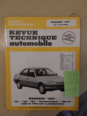 Revue Technique Automobile Peugeot 405 - Manuel D'atelier Occasion En Bon état