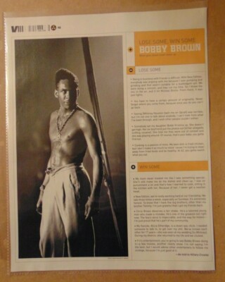 BOBBY BROWN R & B Hip Hop Recording Artist 2011 Print Article  Clipping