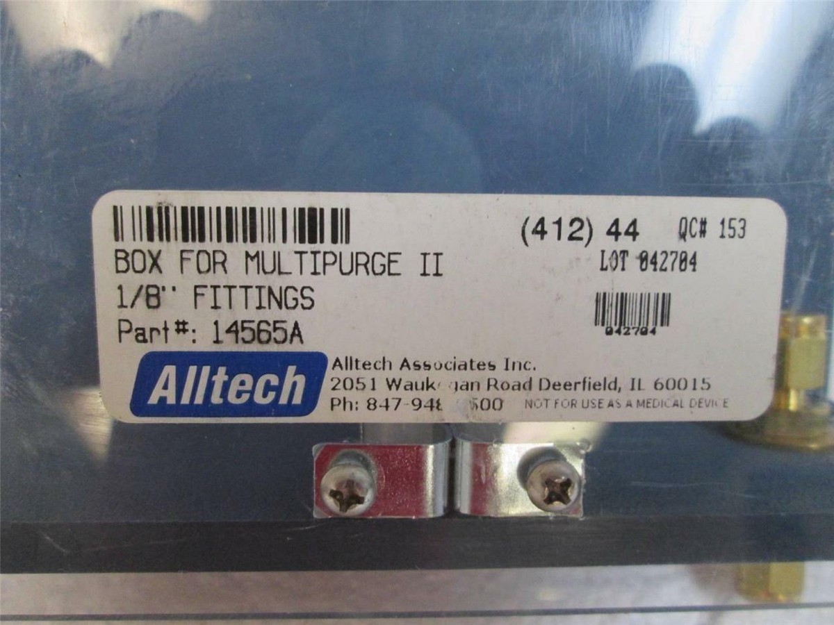 Alltech 14565A Box for Multipurge II 1/8