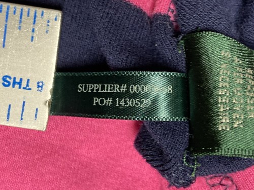 Lauren Ralph Lauren Sweater Women Size 3X Pink Black Stripe V Neck 3/4 Sleeve - Picture 9 of 12