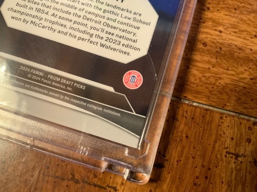 2024 Panini Prizm Draft Picks JJ McCARTHY On Campus PRIZM RC CASE HIT - Picture 14 of 14