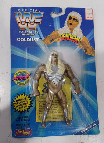 1996 JusToys WWF Goldust Bend-Ems Wrestling Action...