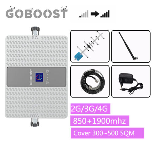 Repetidor amplificador de señal de teléfono de doble banda B4 B5 850 AWS 1700 mhz + antena de banda completa - Imagen 1 de 9