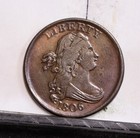 1806 Half Cent - No Stems - Ch XF Details, Cleaned (#57565-L)