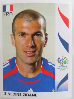 PANINI FOOTBALL ZINEDINE ZIDANE COUPE DU MONDE GERMANY 2006 STICKER 467 - Photo 1/2